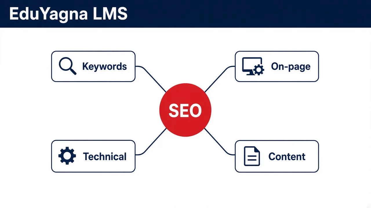 Topic mindmap in the LMS